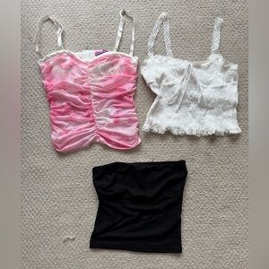 Edikted tops, lot of 3 size XS and S